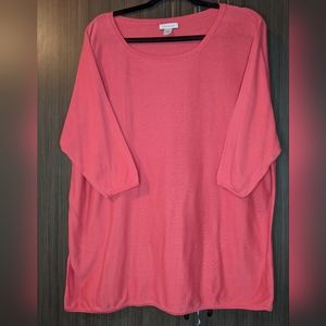 Garnet Hill Oversized Silk Blend Sweater, Small